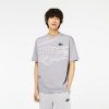 T-Shirts | LACOSTE T-Shirt Col Rond Homme Lacoste Loose Fit Imprime Crocodile