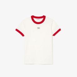 T-Shirts | LACOSTE T-Shirt Slim Fit En Coton Badge Tennis