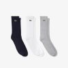 Chaussettes | LACOSTE Lot De 3 Paires De Chaussettes Montantes Lacoste Sport Unies