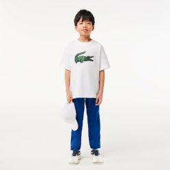 Vetements Fille | LACOSTE T-Shirt Avec Imprime Graphique En Coton