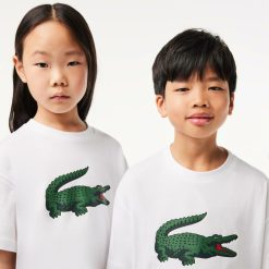 Vetements Fille | LACOSTE T-Shirt Avec Imprime Graphique En Coton