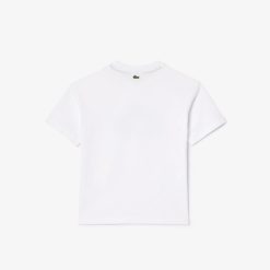 Vetements Fille | LACOSTE T-Shirt Avec Imprime Graphique En Coton