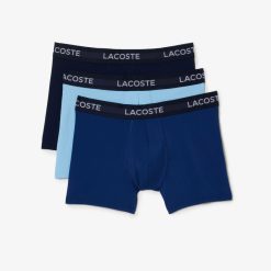 Sous-Vetements & Vetements D'Interieur | LACOSTE Lot De 3 Boxers Unis En Microfibre