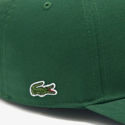 Chapeaux & Casquettes | LACOSTE Casquette De Baseball En Twill De Coton Brode 3D