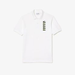 Polos | LACOSTE Polo Avec Badges Crocodiles Iconiques En Pique