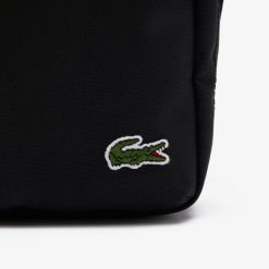 Sacs A Bandouliere | LACOSTE Sacoche Zippee Unie Lacoste Avec Poche Sur Le Devant