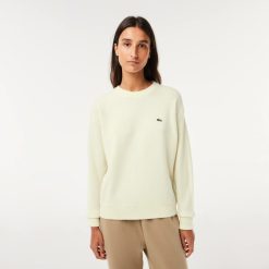 Pullovers | LACOSTE Pull Femme Lacoste Col Rond En Laine