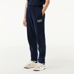 Pantalons & Shorts | LACOSTE Pantalon De Survetement Jogger Imprime Tennis En Molleton