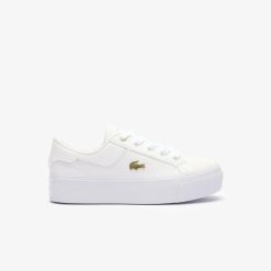 Sneakers | LACOSTE Sneakers Ziane Platform Femme En Cuir Sigle