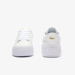 Sneakers | LACOSTE Sneakers Ziane Platform Femme En Cuir Sigle