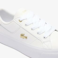 Sneakers | LACOSTE Sneakers Ziane Platform Femme En Cuir Sigle