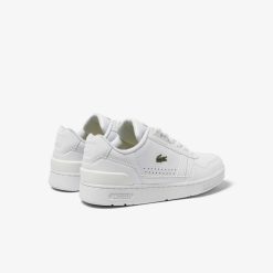 Sneakers | LACOSTE Sneakers T-Clip Femme Lacoste En Cuir