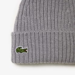 Accessoires | LACOSTE Bonnet En Laine Cotelee