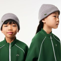 Accessoires | LACOSTE Bonnet En Laine Cotelee