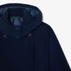 Manteaux & Vestes | LACOSTE Trench Oversize Femme Lacoste En Double Face Extensible