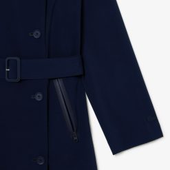 Manteaux & Vestes | LACOSTE Trench Oversize Femme Lacoste En Double Face Extensible