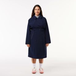 Manteaux & Vestes | LACOSTE Trench Oversize Femme Lacoste En Double Face Extensible