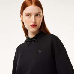 Sweatshirts | LACOSTE Sweatshirt A Capuche Jogger Femme Lacoste Avec Passe-Pouce