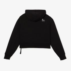 Sweatshirts | LACOSTE Sweatshirt A Capuche Jogger Femme Lacoste Avec Passe-Pouce