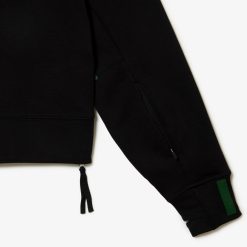 Sweatshirts | LACOSTE Sweatshirt A Capuche Jogger Femme Lacoste Avec Passe-Pouce