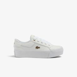 Sneakers | LACOSTE Sneakers Ziane Platform Femme Lacoste En Cuir