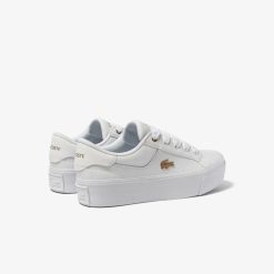 Sneakers | LACOSTE Sneakers Ziane Platform Femme Lacoste En Cuir