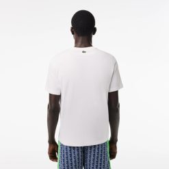 T-Shirts | LACOSTE T-Shirt Imprime Monogramme Regular Fit En Coton