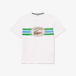 T-Shirts | LACOSTE T-Shirt Imprime Monogramme Regular Fit En Coton