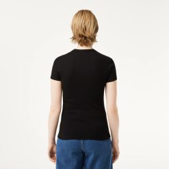 T-Shirts | LACOSTE T-Shirt Cotele Slim Fit En Coton