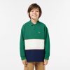 Vetements Garcon | LACOSTE Polo Manches Longues Color-Block En Pique De Coton