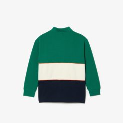 Vetements Garcon | LACOSTE Polo Manches Longues Color-Block En Pique De Coton