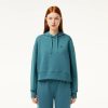 Sweatshirts | LACOSTE Sweatshirt A Capuche Jogger Femme Lacoste Avec Passe-Pouce