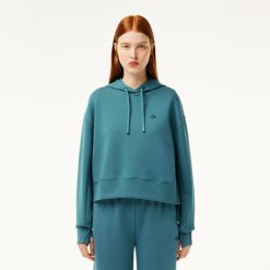 Sweatshirts | LACOSTE Sweatshirt A Capuche Jogger Femme Lacoste Avec Passe-Pouce