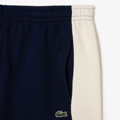 Pantalons & Shorts | LACOSTE Short Jogger Regular Fit Color-Block En Molleton Gratte