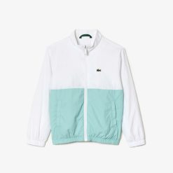 Vetements Fille | LACOSTE Blouson Enfant Lacoste Color-Block Avec Col Montant