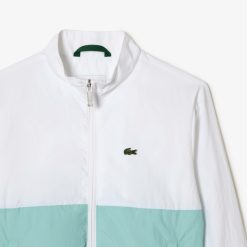 Vetements Fille | LACOSTE Blouson Enfant Lacoste Color-Block Avec Col Montant