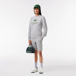 Sweatshirts | LACOSTE Sweatshirt Jogger Avec Marquage En Molleton De Coton