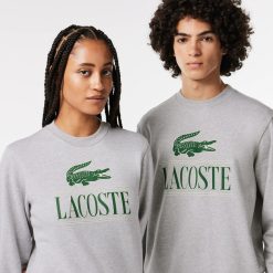 Sweatshirts | LACOSTE Sweatshirt Jogger Avec Marquage En Molleton De Coton