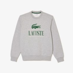 Sweatshirts | LACOSTE Sweatshirt Jogger Avec Marquage En Molleton De Coton