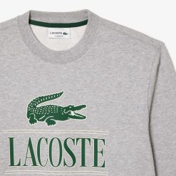 Sweatshirts | LACOSTE Sweatshirt Jogger Avec Marquage En Molleton De Coton