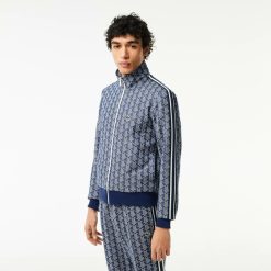 Survetements | LACOSTE Sweatshirt Zippe Paris Jacquard Monogramme