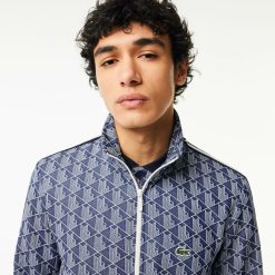 Survetements | LACOSTE Sweatshirt Zippe Paris Jacquard Monogramme