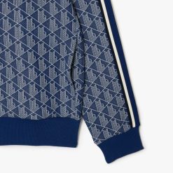 Survetements | LACOSTE Sweatshirt Zippe Paris Jacquard Monogramme