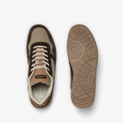 Chaussures | LACOSTE Sneakers T-Clip Junior En Cuir Velours