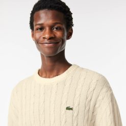 Pullovers | LACOSTE Pull Classic Fit Maille Torsadee En Laine