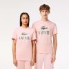 T-Shirts | LACOSTE T-Shirt Regular Fit En Jersey Epais De Coton