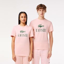 T-Shirts | LACOSTE T-Shirt Regular Fit En Jersey Epais De Coton