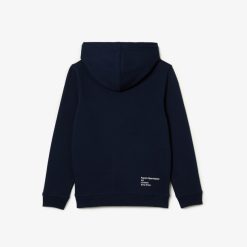 Vetements Garcon | LACOSTE Sweatshirt A Capuche Garcon Lacoste Avec Imprimes