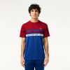 Vetements De Sport | LACOSTE T-Shirt Tennis En Pique Ultra-Dry A Bande Siglee