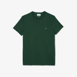 T-Shirts | LACOSTE T-Shirt Col Rond En Jersey De Coton Pima Uni